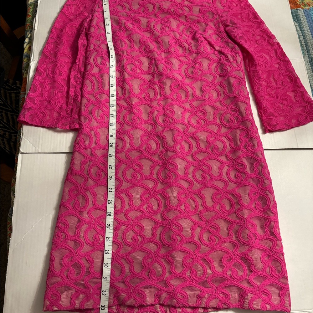 Nine West Pink Lace Mini Dress